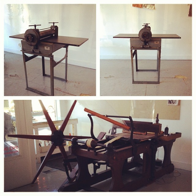 Instagram of print presses SPACE ONE ELEVEN ARTS CENTER